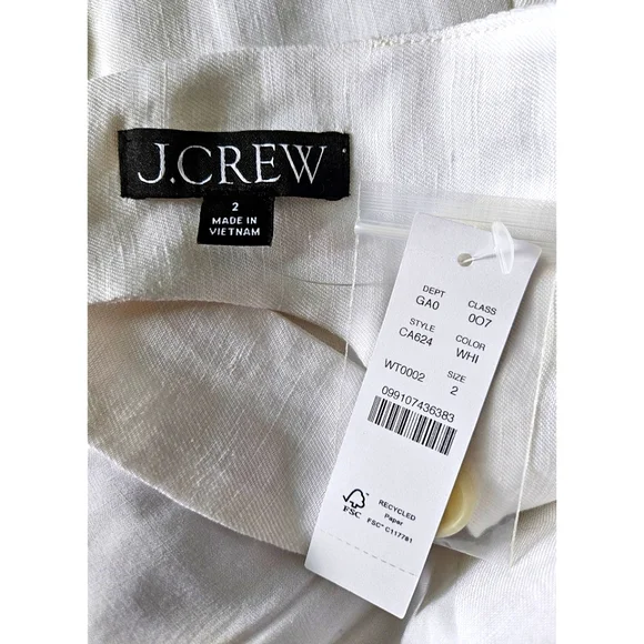 J.Crew Open-back vest in linen-cupro blend - Picture 14 of 16
